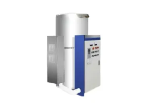 A powerful industrial electric boiler that's built to save energy and space. It has a simple control panel that lets you set the exact temperature you need. This boiler is perfect for businesses that want a clean, reliable, and cost-effective way to heat things up.