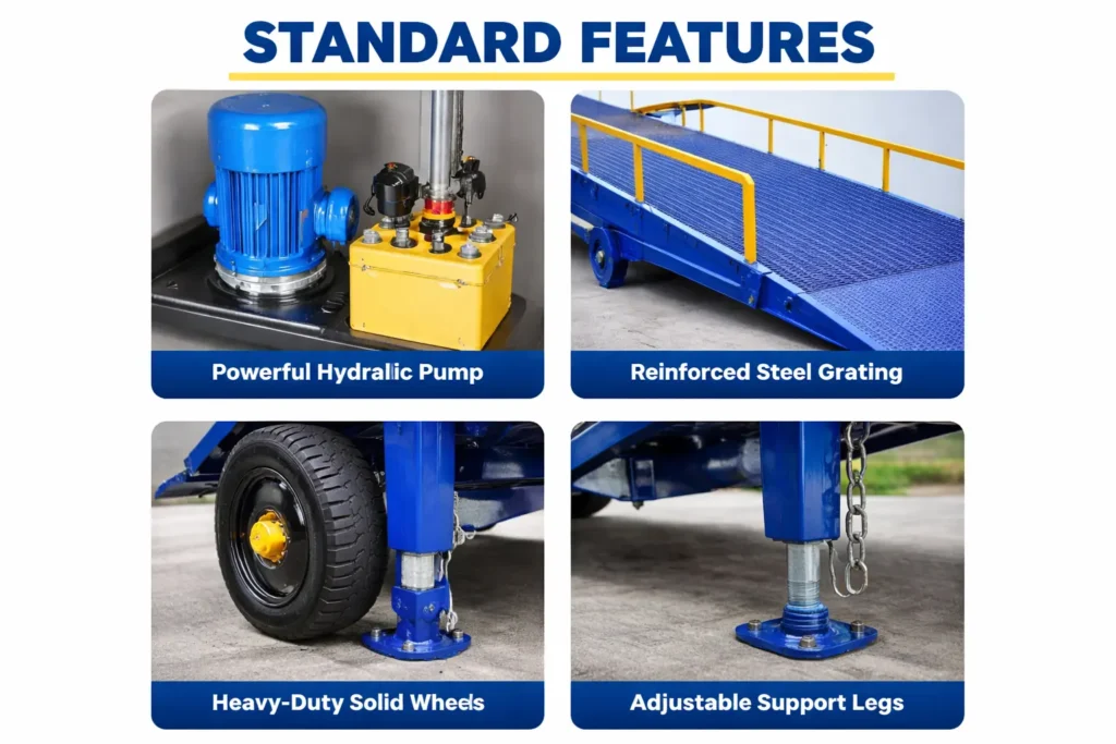 Heavy-duty loading ramp features collage