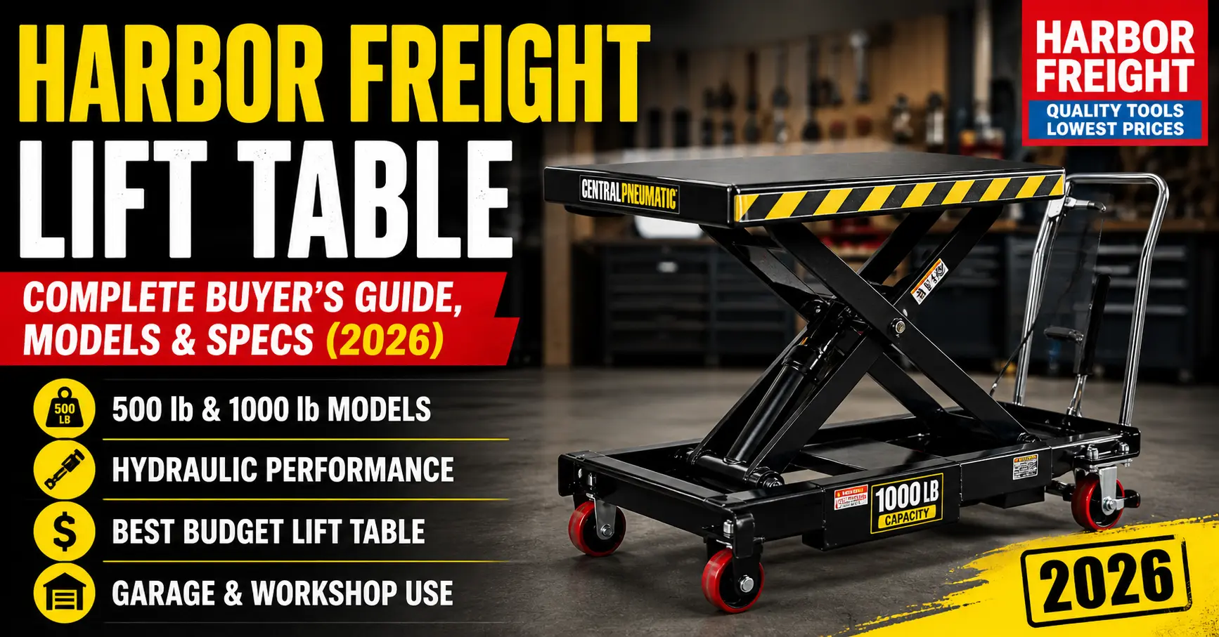 harbor freight lift table